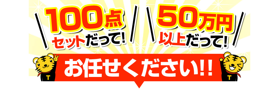 100点セットだって!50万円だって!